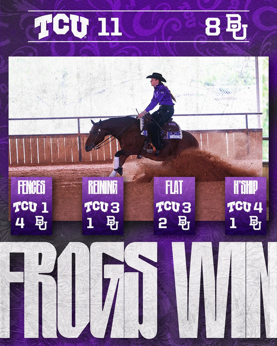 TCUWEquestrian's tweet image. 🐸🐸🐸
