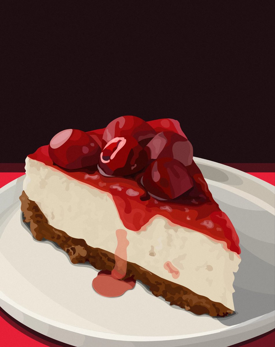 msm_samuel's tweet image. Cherry cheesecake
