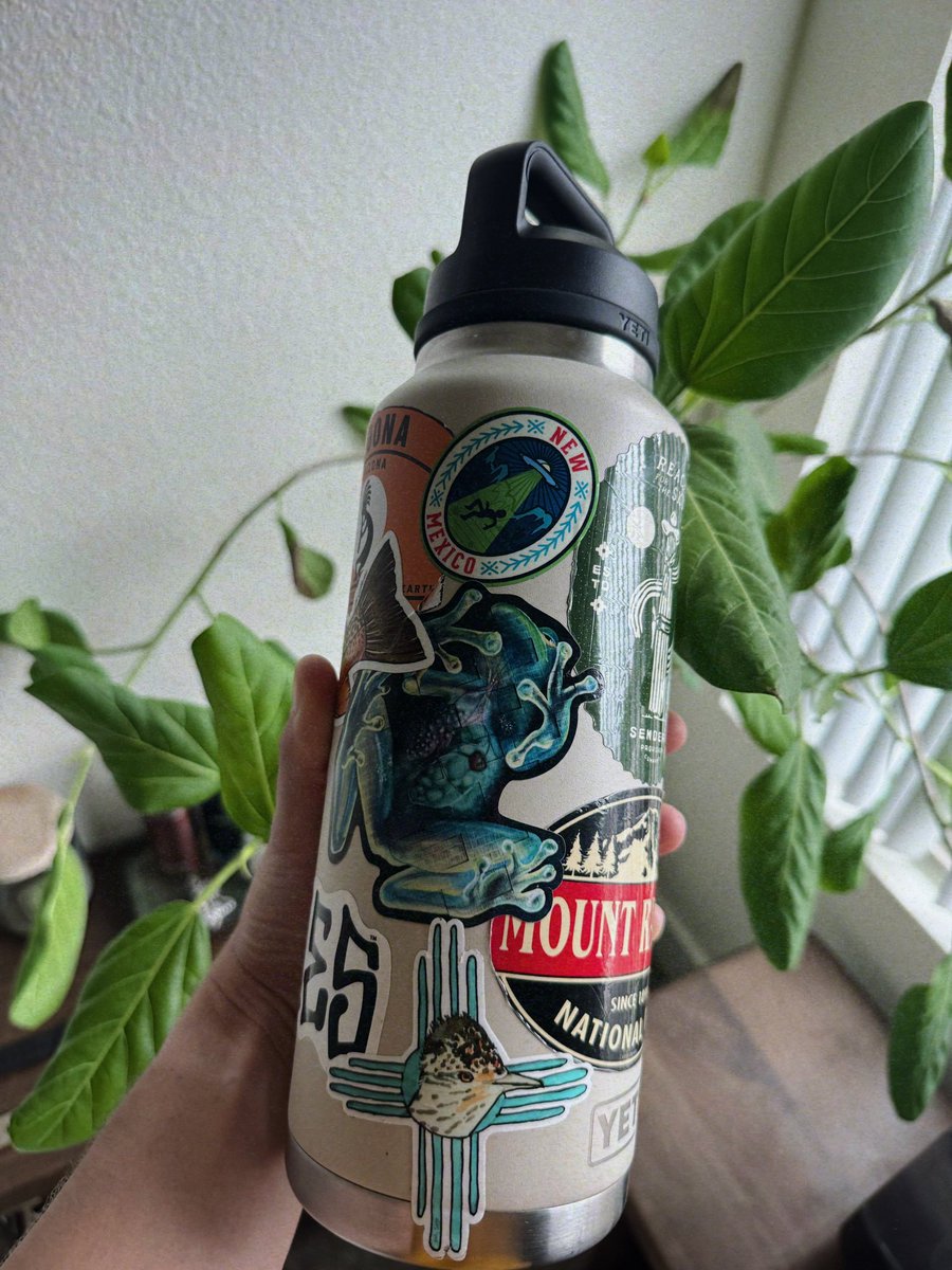 <a href="/yiselart/">yisela</a> I bought your sticker and it’s the only favorite stickers I have on my water bottle! 💚🐸