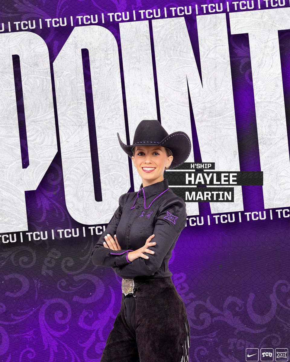 TCUWEquestrian's tweet image. HORSEMANSHIP | Haylee Martin scores a 75.25 to take the final point!

TCU - 11
BU - 8

🔗 gofrogs.co/4pvvcHe
