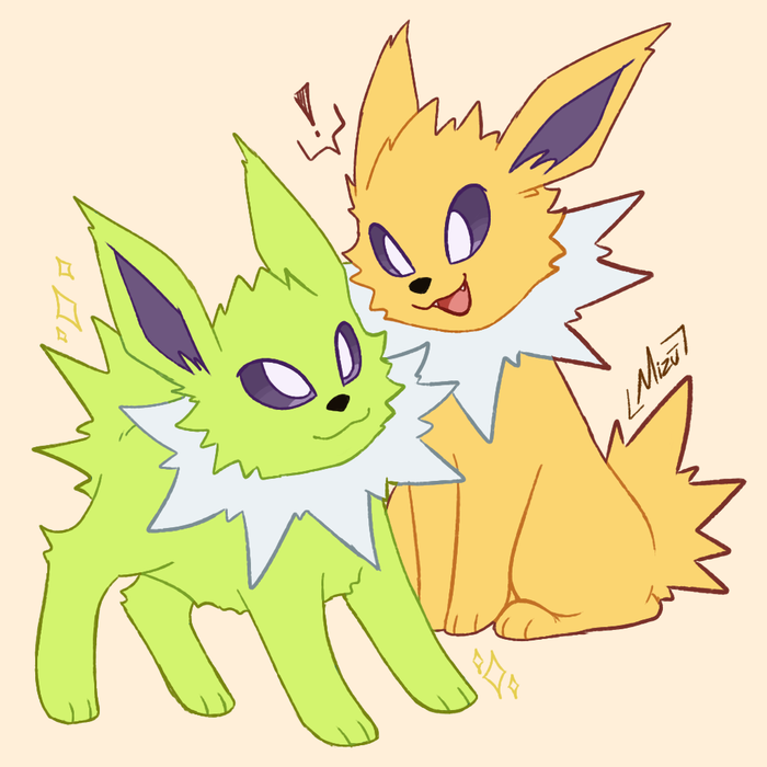 #Joltober         
N° 8 
Shiny   

#Joltober_Mizu #Jolteon #Pokemon #Pokemonfanart
