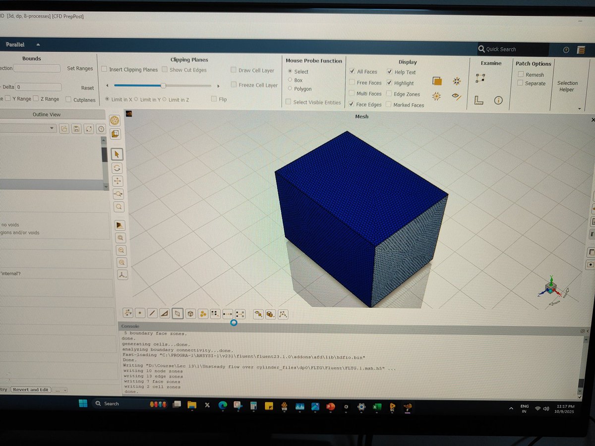 Techy_57's tweet image. CFD simulation setup in progress