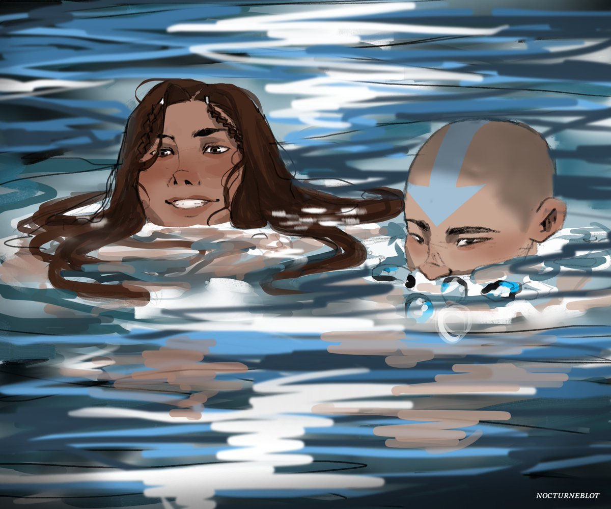 i really did not have the patience to paint water. ~40 mins. #kataang