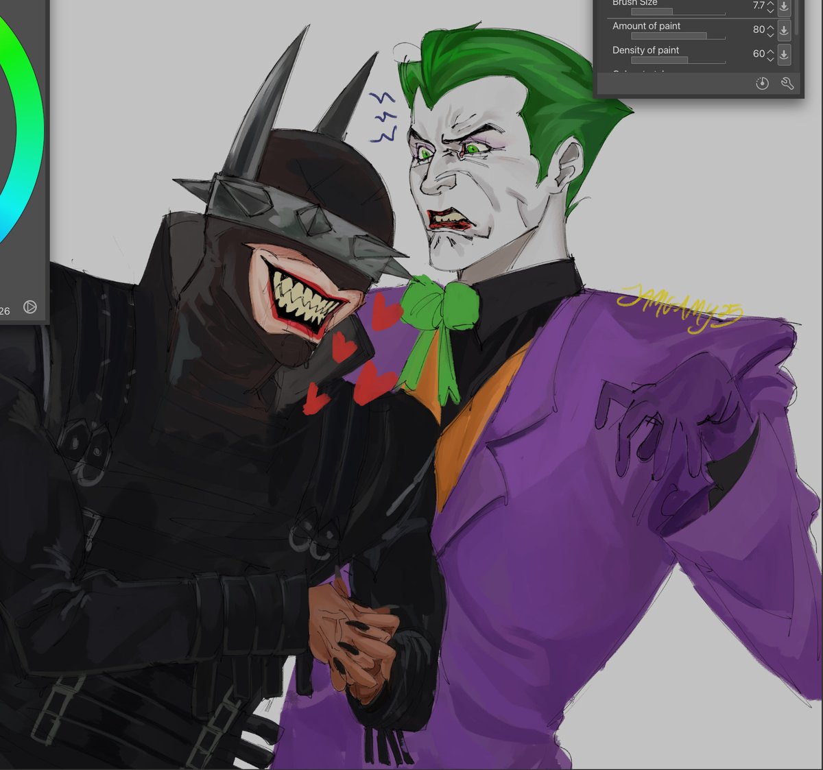 "Batman who laughs x joker? :D" -&gt; your answer jamgamy.straw.page