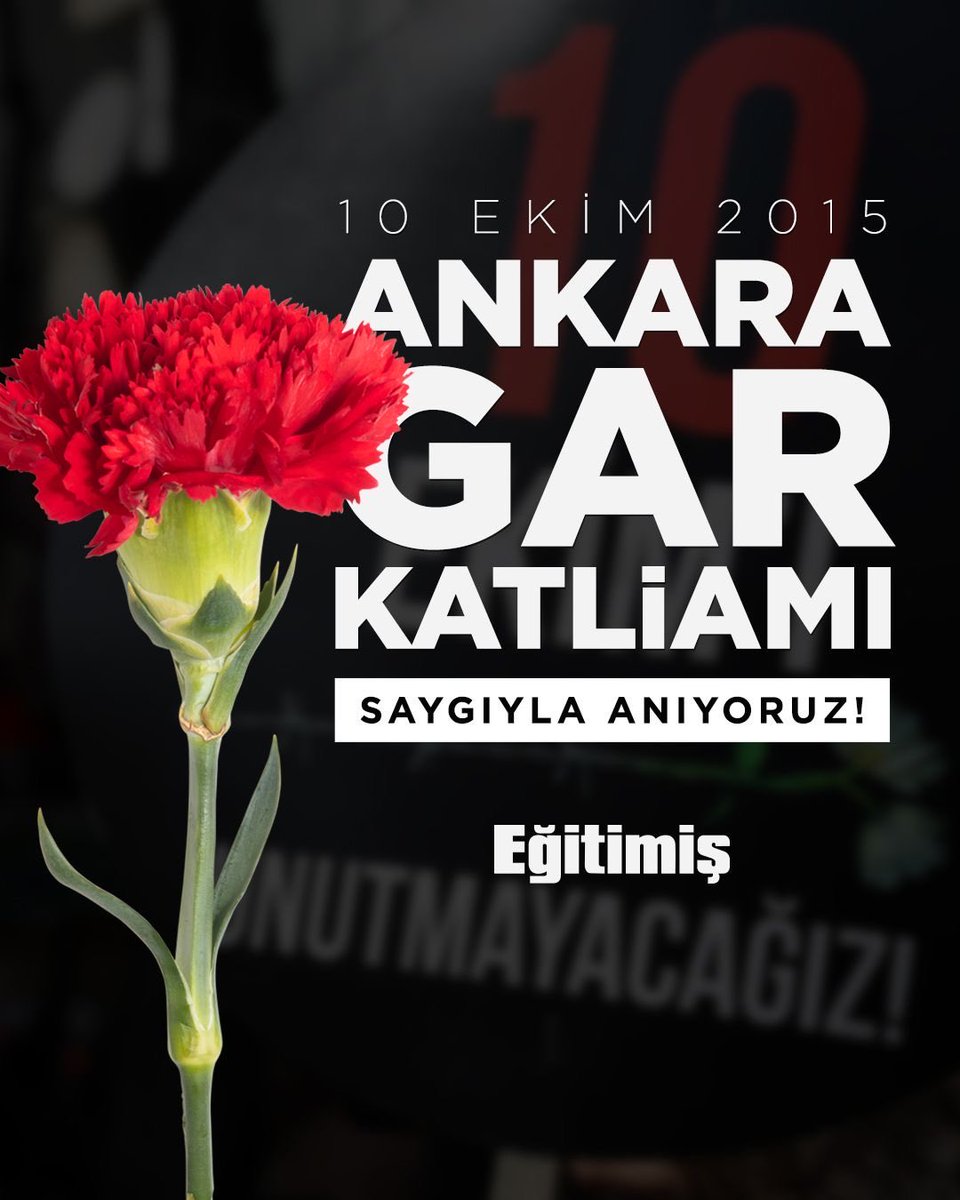 10 EKİM KATLİAMINI UNUTMADIK, UNUTTURMAYACAĞIZ!
10 Ekim 2015’te Ankara Garı önünde “barış, emek ve demokrasi” talebiyle Türkiye’nin dört bir yanından binlerce insan bir araya geldi. Bu barışçıl miting, terör örgütü IŞİD’in gerçekleştirdiği iki intihar saldırısıyla kanlı bir