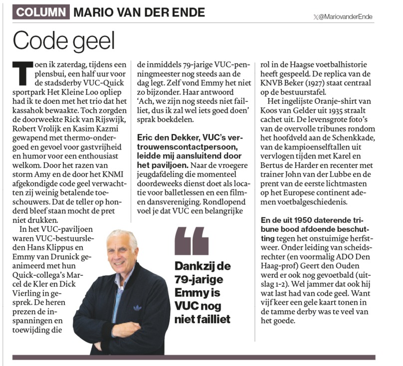 Maandagcolumn AlgemeenDagblad-HaagscheCourant