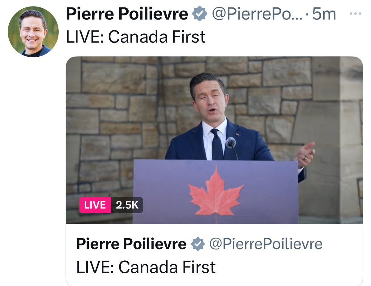 Where have I heard that before?

Oh, right …

<a href="/PierrePoilievre/">Pierre Poilievre</a>