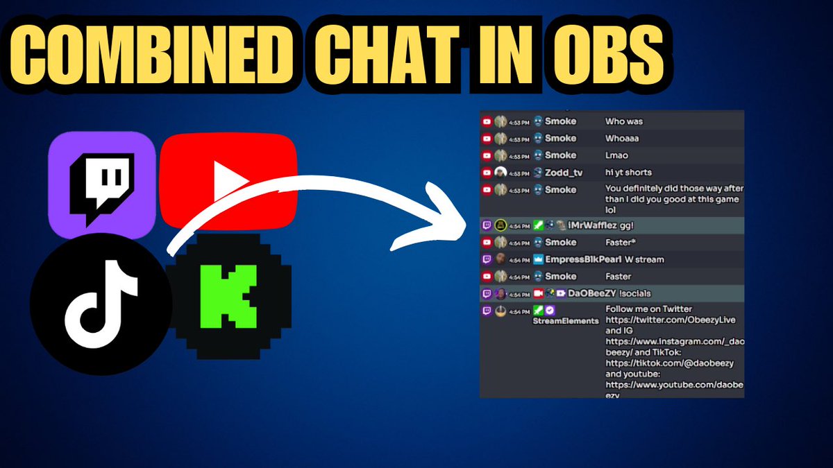 Attention Multistreamers! Check out my guide on the best ways to combine your chat into a single dock in OBS! Perfect for Twitch, YouTube, &amp; TikTok
youtu.be/HxMbSzrFb3U
