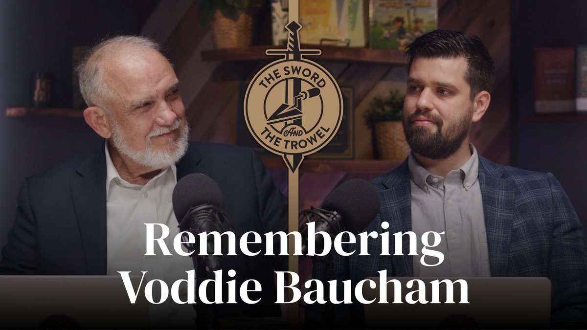 🎙️ NEW EPISODE: Today on The Sword &amp; The Trowel podcast, <a href="/tomascol/">Tom Ascol @tomascol</a> and @gundengraham talk about the life, ministry, and legacy of Dr. Voddie Baucham. They reflect on memories with Dr. Baucham, God's kindness in bringing him to join us in the work at Founders, and how we plan to