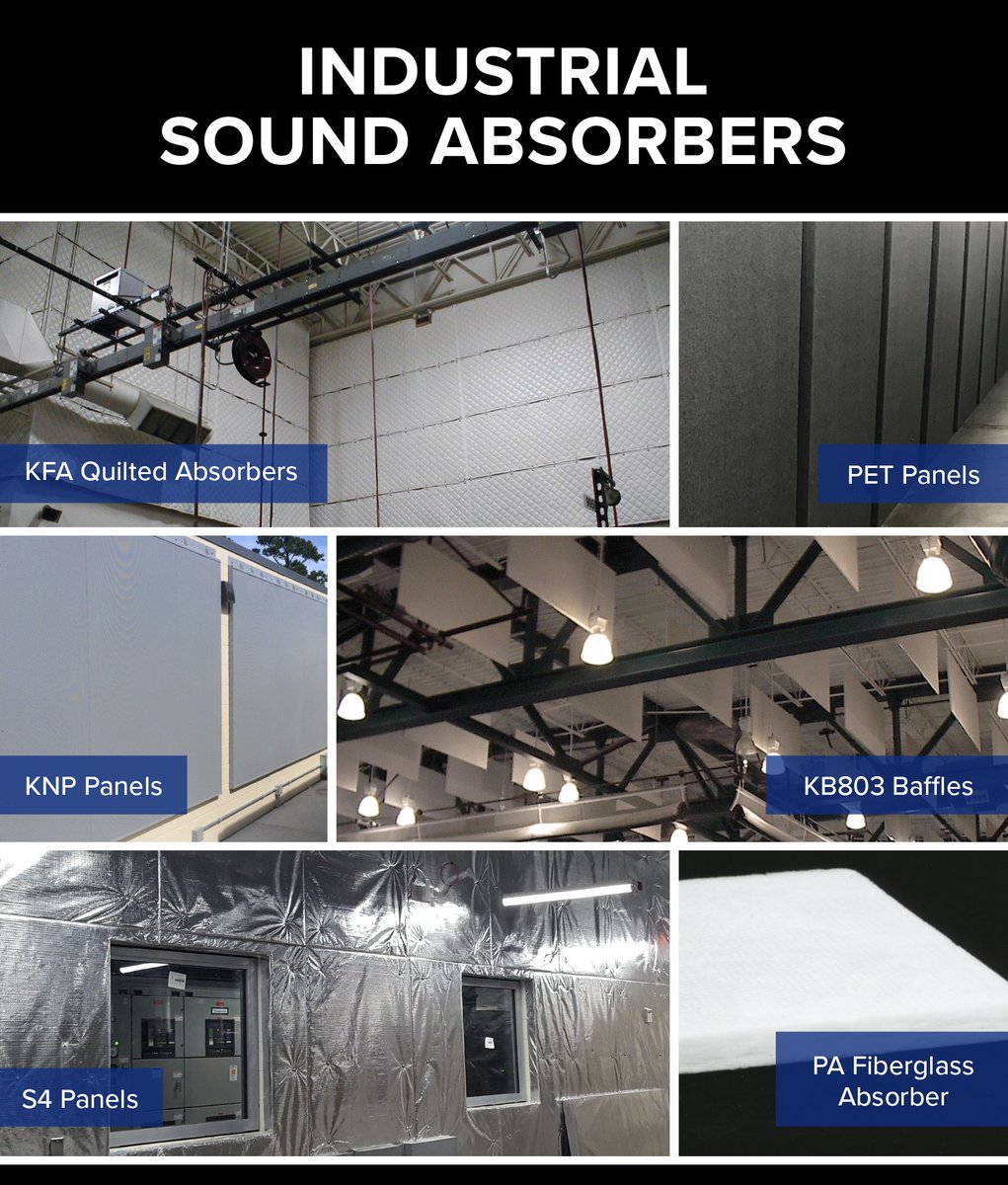 Kinetics' Industrial Sound Absorbers provide reliable noise control for critical settings. Durable panels, baffles &amp; boards reduce reverberation &amp; improve acoustics across industrial spaces. 

Choose the right fit today: hubs.ly/Q03MW7Hr0
#NoiseControl #Kinetics #Industrial