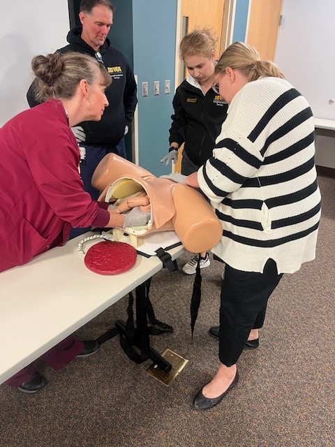 <a href="/Iowa_EMS/">University of Iowa Division of EMS</a> division members received Resuscitative Hysterotomy training this morning from our OB colleagues.