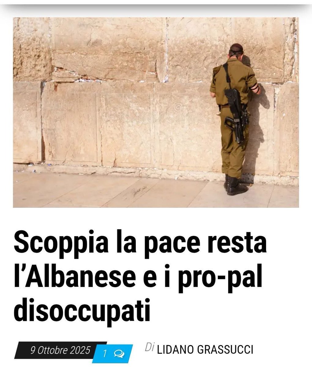 Unione Associazioni Italia-Israele 

Un articolo di Lidano Grassucci

Ti esplode la pace tra capo e collo e non hai più la tua consolatoria Storia che ti fa buono non essendolo. Benjamin Netanyahu e Donald Trump, due nemici perfetti per i buoni sentimenti, hanno fatto la pace a