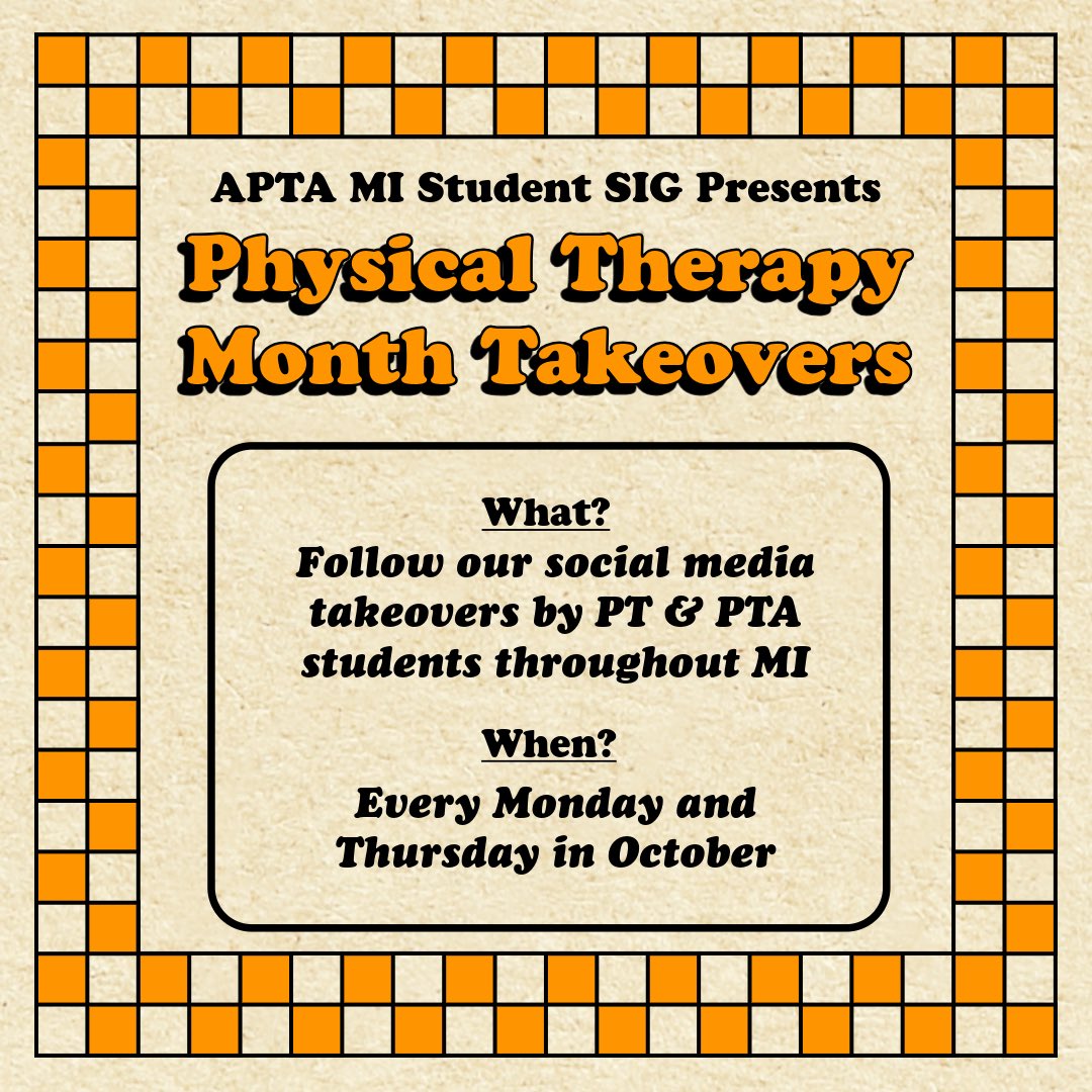 APTA Michigan Student Special Interest Group tweet media