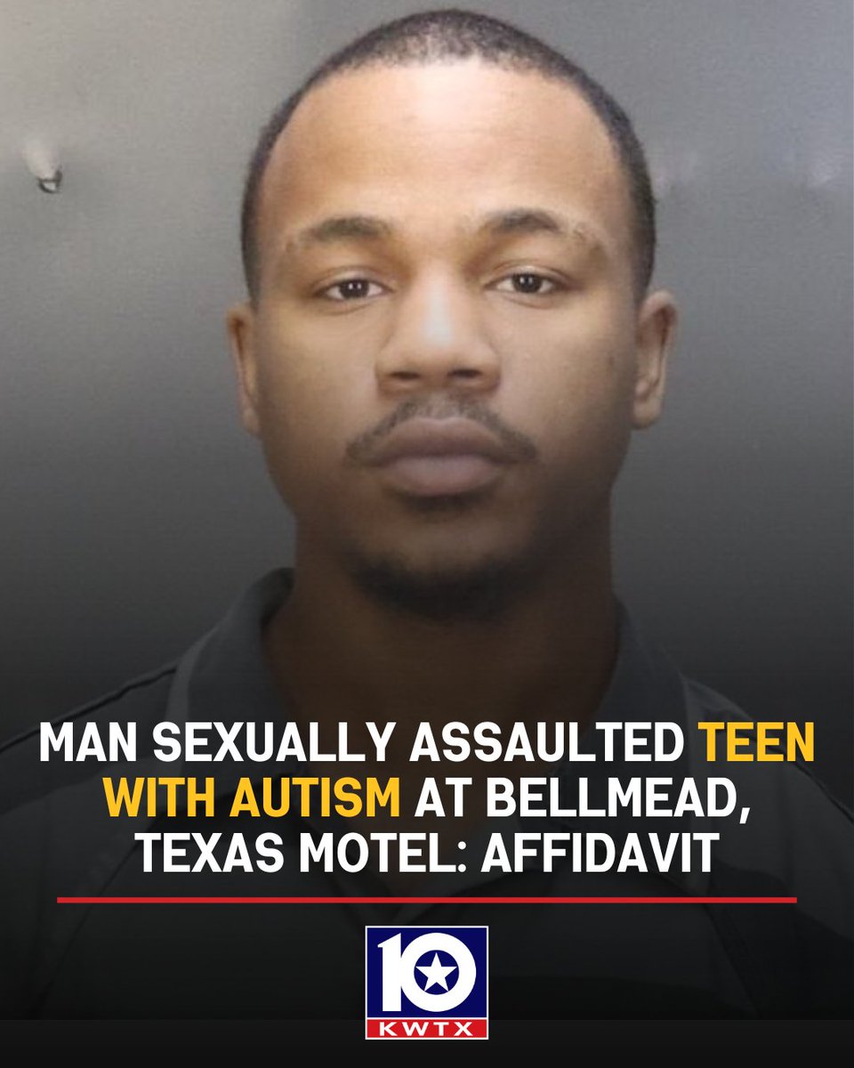 kwtx's tweet photo. 🚨 A man behind bars is accused of sexually assaulting a 14-year-old girl with #autism at a motel in #Bellmead, an affidavit alleges. STORY: https://t.co/3PdNYSKVU7 https://t.co/tPm3SfZHLQ