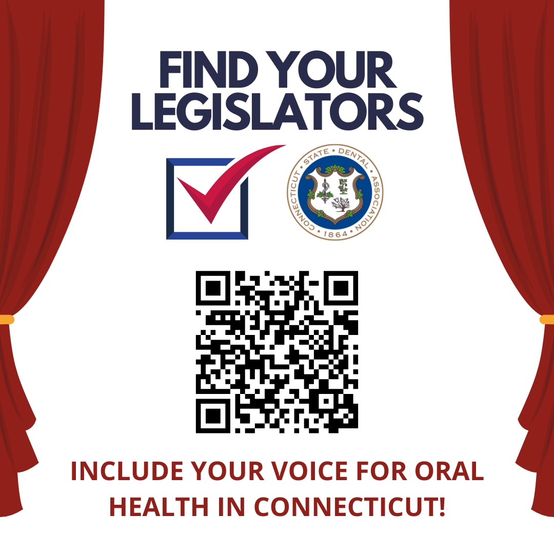CtStateDental's tweet image. Your voice matters! 🗣️ Scan the QR code to find your Connecticut legislators and help advocate for oral health in our state. #Advocacy #OralHealthMatters #CSDA #TakeActionThursday