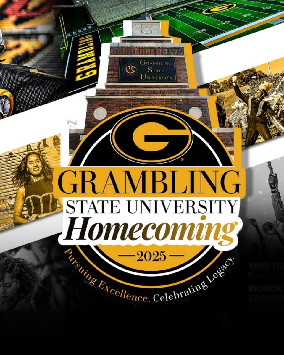 BayouClassic74's tweet photo. Catch us at Grambling’s Homecoming! 🎉
Career Fair today ✅
Yard Fest tomorrow 🎶
And Saturday? The ultimate Grambling experience. 🐯🔥
We’re outside all weekend — let’s go!
#BayouClassic52 #GramFam #BuiltForBigMoments #HBCUPride #GMenNation https://t.co/I2Zrgh3HiD