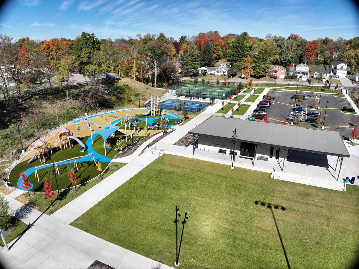 prusconstruct's tweet image. #TBT to McDonald Commons—Prus led construction management for this top-to-bottom park transformation in Madeira. #PrusConstruction #BuiltByPrus #constructionmanagement