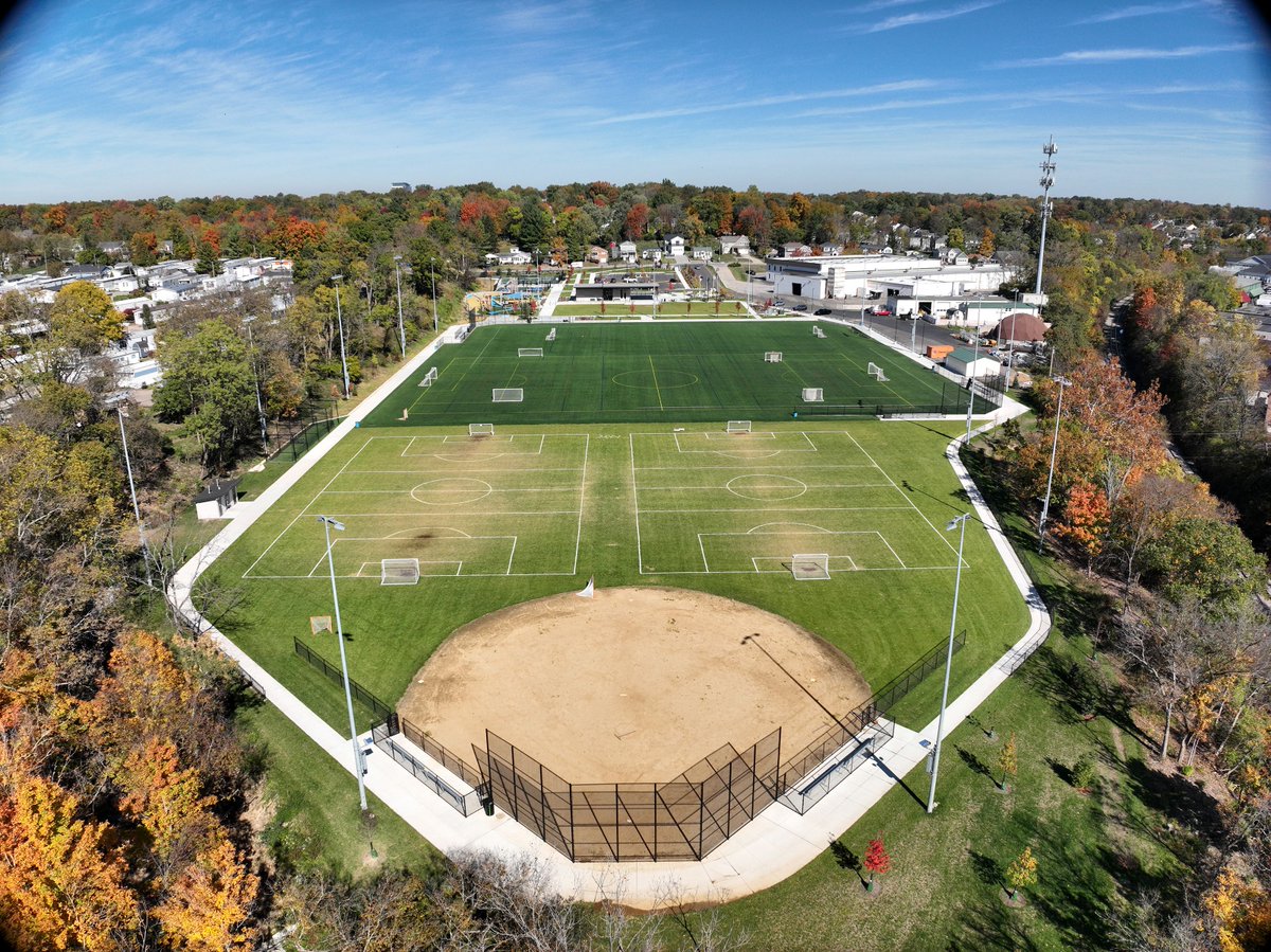 prusconstruct's tweet image. #TBT to McDonald Commons—Prus led construction management for this top-to-bottom park transformation in Madeira. #PrusConstruction #BuiltByPrus #constructionmanagement