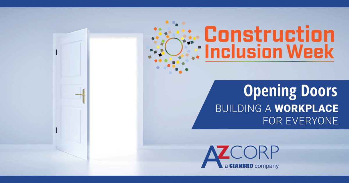 azconstruct's tweet image. We’re proud to celebrate #constructioninclusionweek (CIW)! This year’s theme is dedicated to promoting opportunities throughout the industry while also highlighting methods of enhancing industry practices to open the doors for everyone interested in pursuing a career. #CIW2025