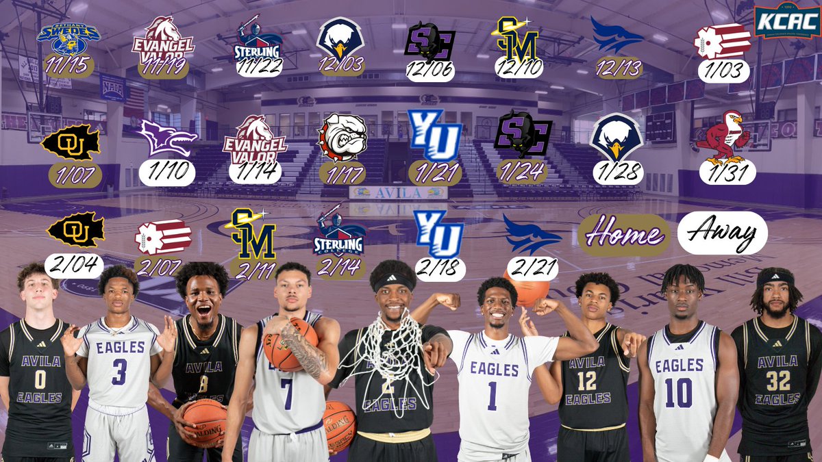 KCAC Schedule ‼️

#AvilaFirst /// #AUEagles