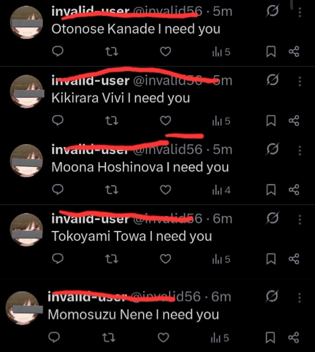 Weebfu's tweet image. Some people have no loyalty (edited to protect their identity)