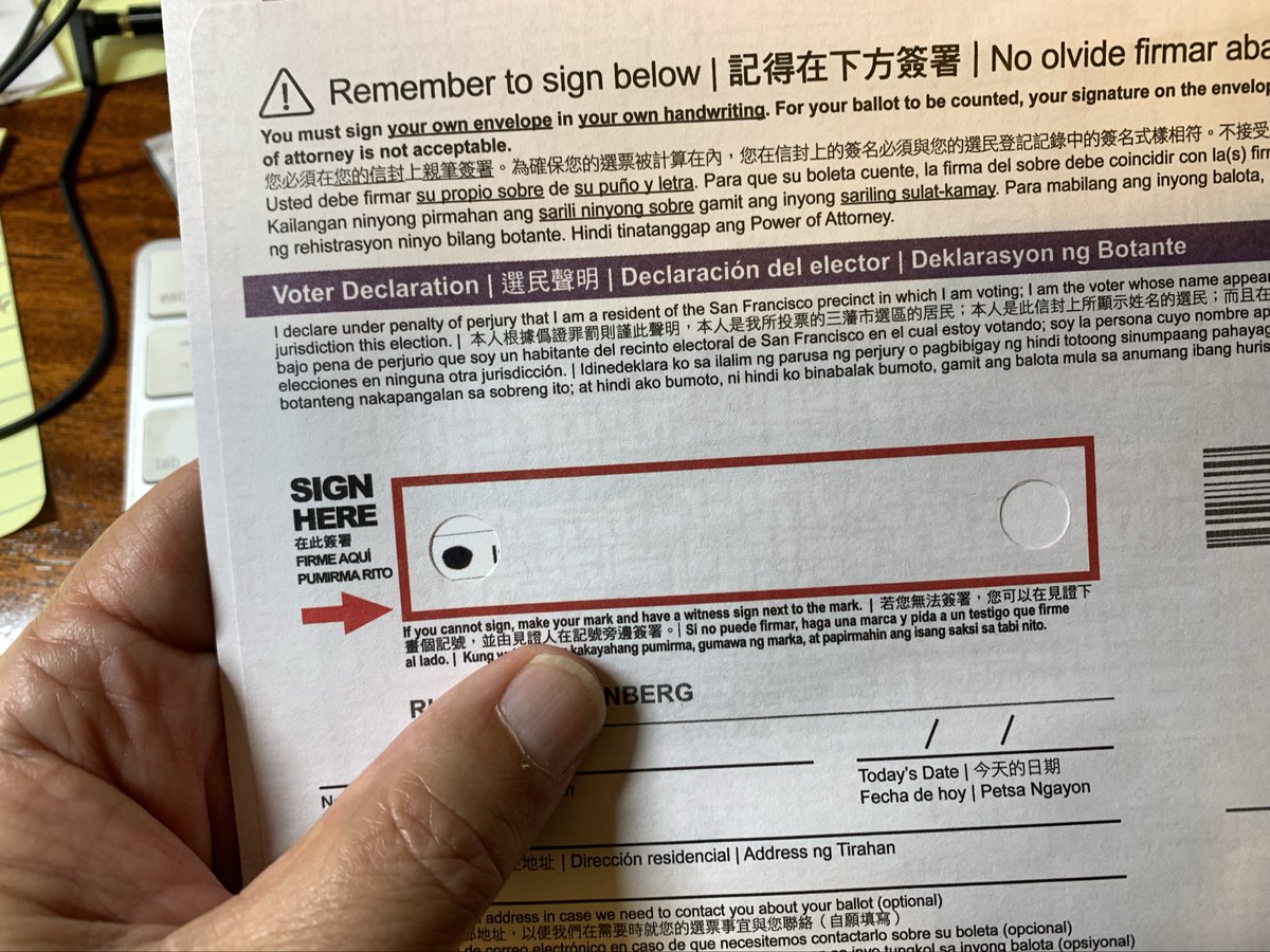 Richie Greenberg (@greenbergnation) on Twitter photo <a href="/WallStreetApes/">Wall Street Apes</a> <a href="/CaliforniaRifle/">The California Rifleman</a> San Francisco’s ballot also shows the NO indicated in the hole to the outside. <a href="/WallStreetApes/">Wall Street Apes</a> <a href="/CaliforniaRifle/">The California Rifleman</a> San Francisco’s ballot also shows the NO indicated in the hole to the outside.