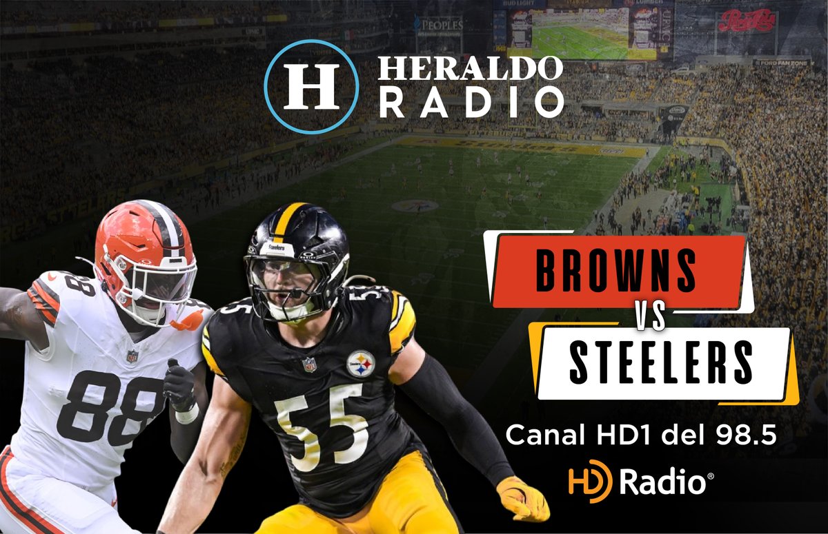 Después de una semana de descanso, los Acereros se enfrentan a los Browns. Disfruta del partido en el 98.5 FM de Heraldo Radio canal HD1.
#radio #radiodigital #HDRadio #HD #ElHeraldoRadio