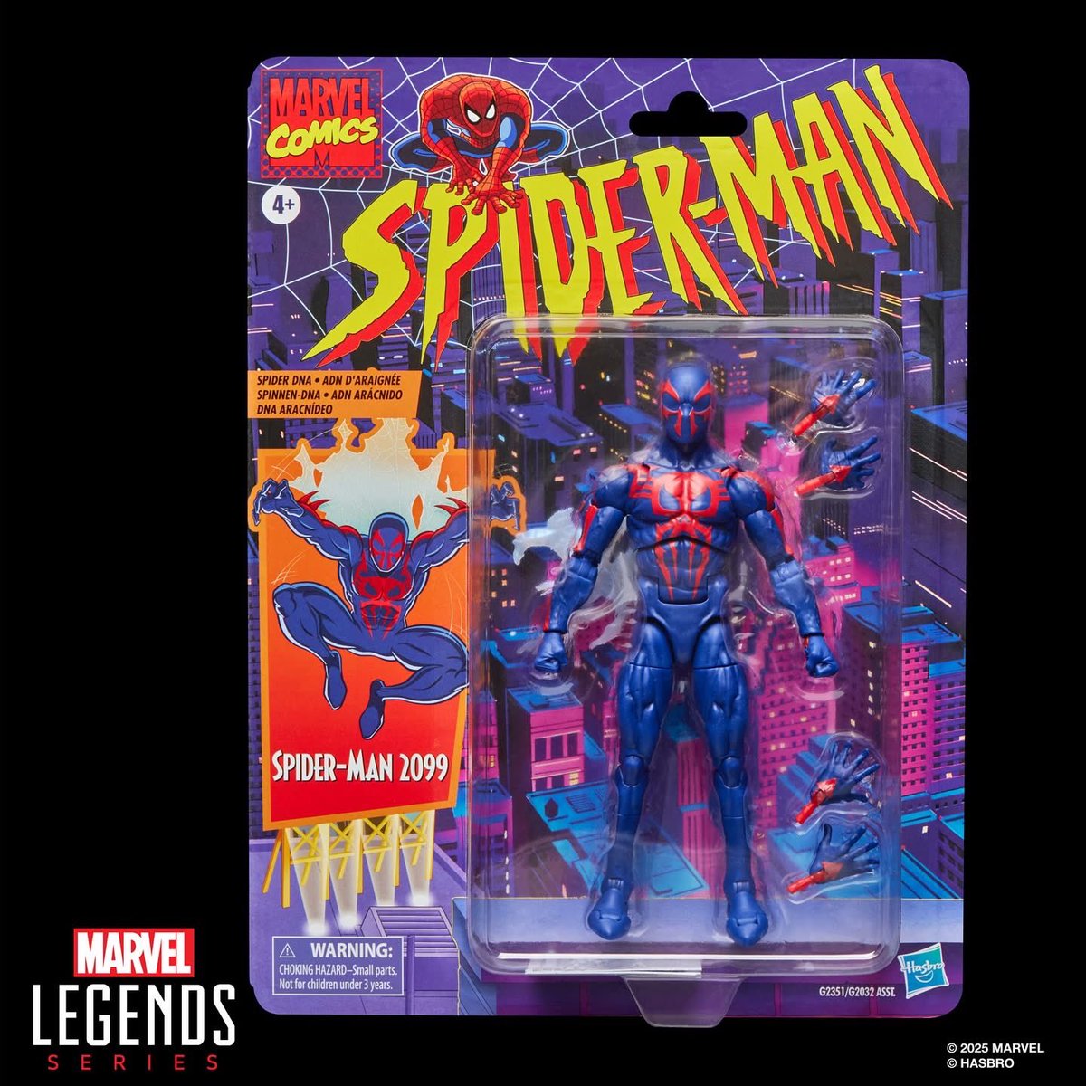HMooreDesign's tweet image. Hasbro’s Marvel Legends: Spider-Man 2099. Revealed today at New York Comic Con.
#hasbro #hasbropulse #nycc2025 #nycc #spiderman #marvel #packaging #illustration