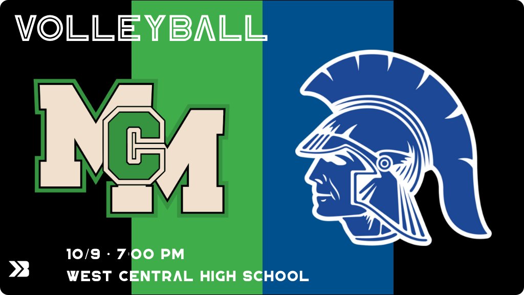 Volleyball (Varsity) Game Day! - Check out the event preview for the The McCook Central/Montrose Fighting Cougars vs The West Central Trojans. It starts at 7:00 PM and is at West Central High School Colosseum. gobound.com/sd/sdhsaa/voll…