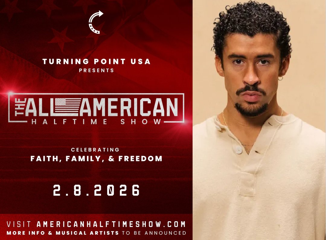 “All-American vs. Bad Bunny?” — Charlie Kirk’s Turning Point USA Launches Rival Super Bowl Halftime Show After NFL’s Controversial Pick Sparks Cultural Firestorm!.t
