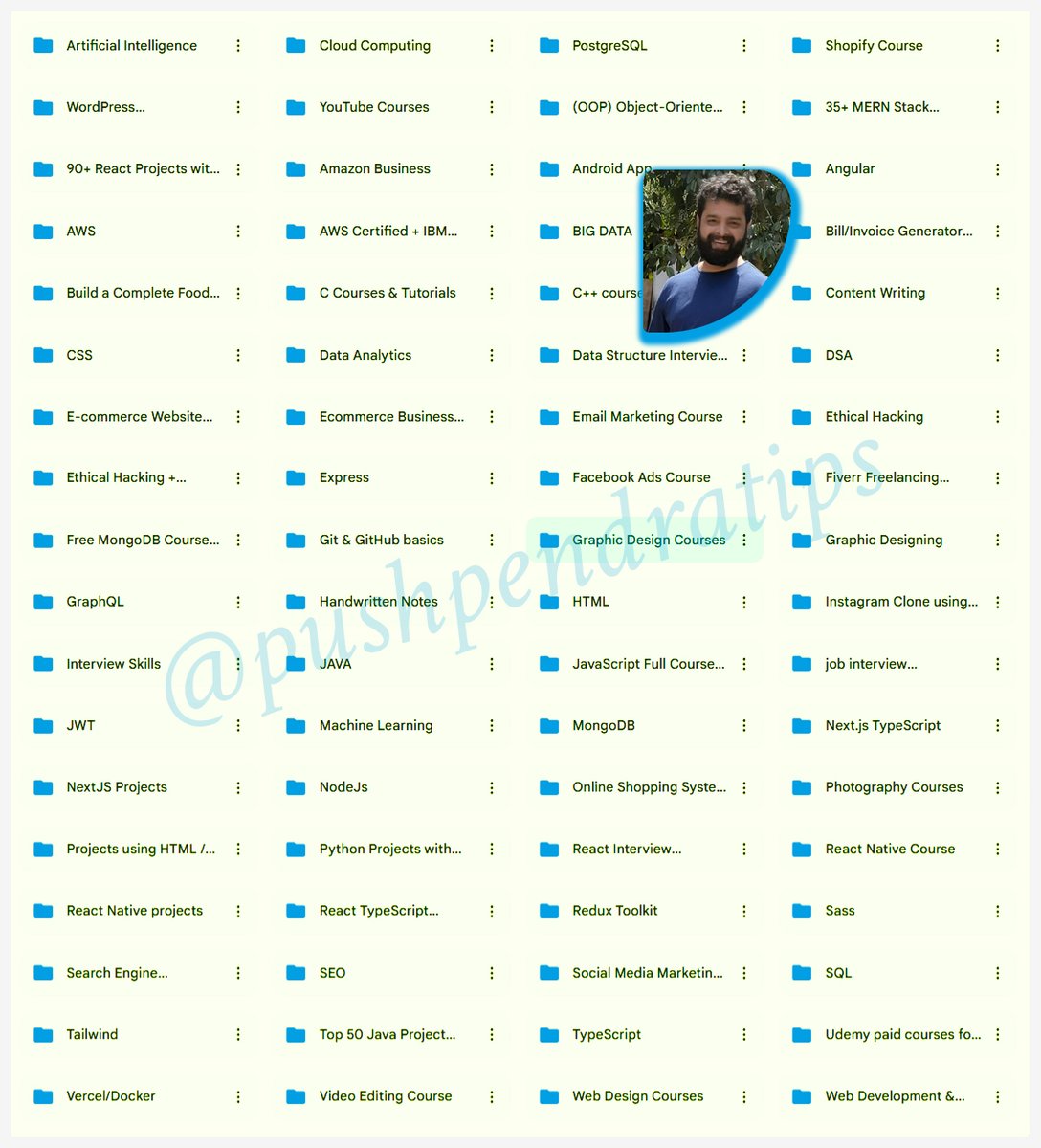 TipsUjjwal's tweet image. 🌤️ Free Full-Stack Web Development Courses
Learn everything step by step from scratch:
🟧 HTML
🟧 CSS
🟧 JavaScript
🟦 React
🟦 & more!
✨ Perfect for Beginners & Aspiring Developers!
To get it:
🟦 Like & Repost
🟧 Comment “Web”
🟦 Follow
@pushpendratips
(so I can DM you)