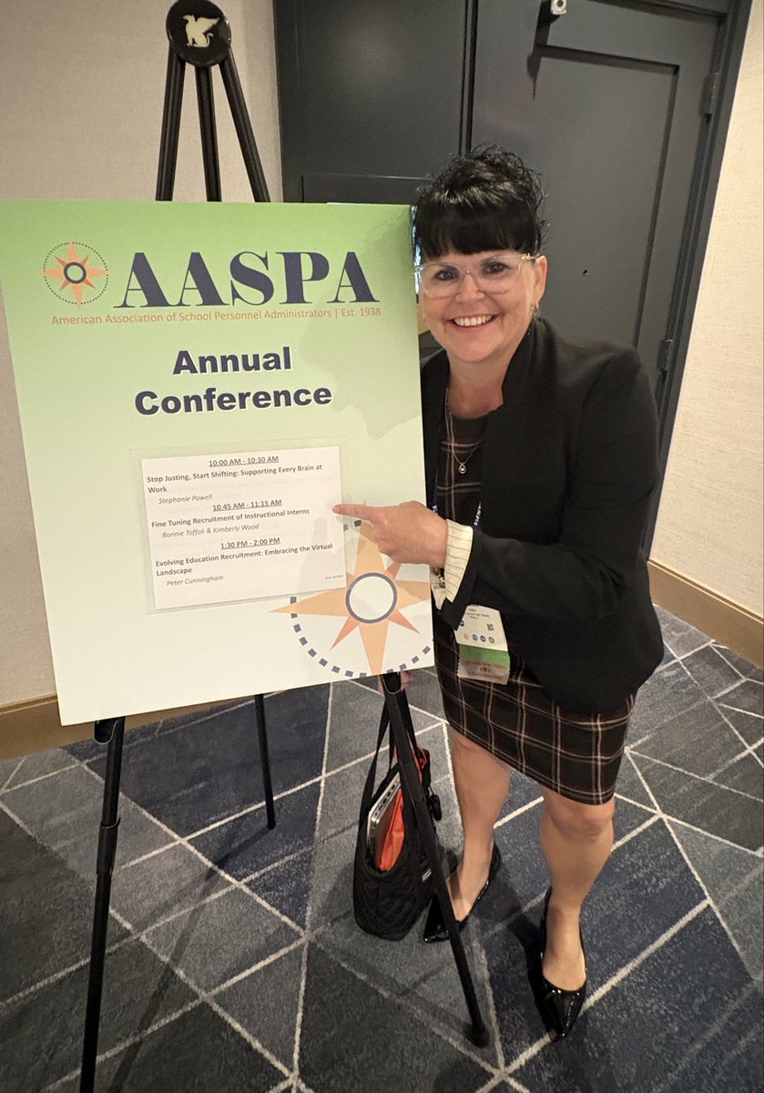 bonnietoffoli's tweet image. #TuningIntoTalent this morning @_AASPA_ 🤠It was an honor to share, connect &amp;amp; present on our pathway utilized to leverage the Temp Teacher (Sr) Intern Certification Pathway for talented aspiring teachers @OCPSRED @RobBixler_OCPS @OCPSJobs @OCPSnews
