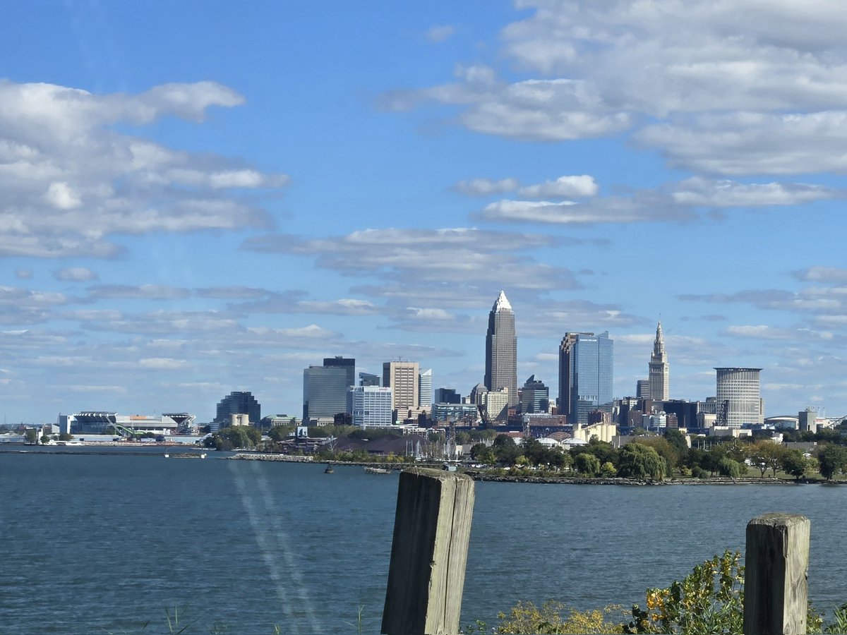 Never been here before but what a great day to come to Cleveland.