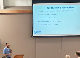 OhioEMSC's tweet photo. Ohio EMSC Project Coordinator Kyle Smith recently had the opportunity to attend the Little Patients, Big Skills Pediatric Symposium, hosted by Somerset-Reading Twp Volunteer EMS, to present the Ohio EMSC program to prehospital and hospital providers.
 #EMSC #OhioEMSC #EMS #ED https://t.co/7E4I0Skkoc