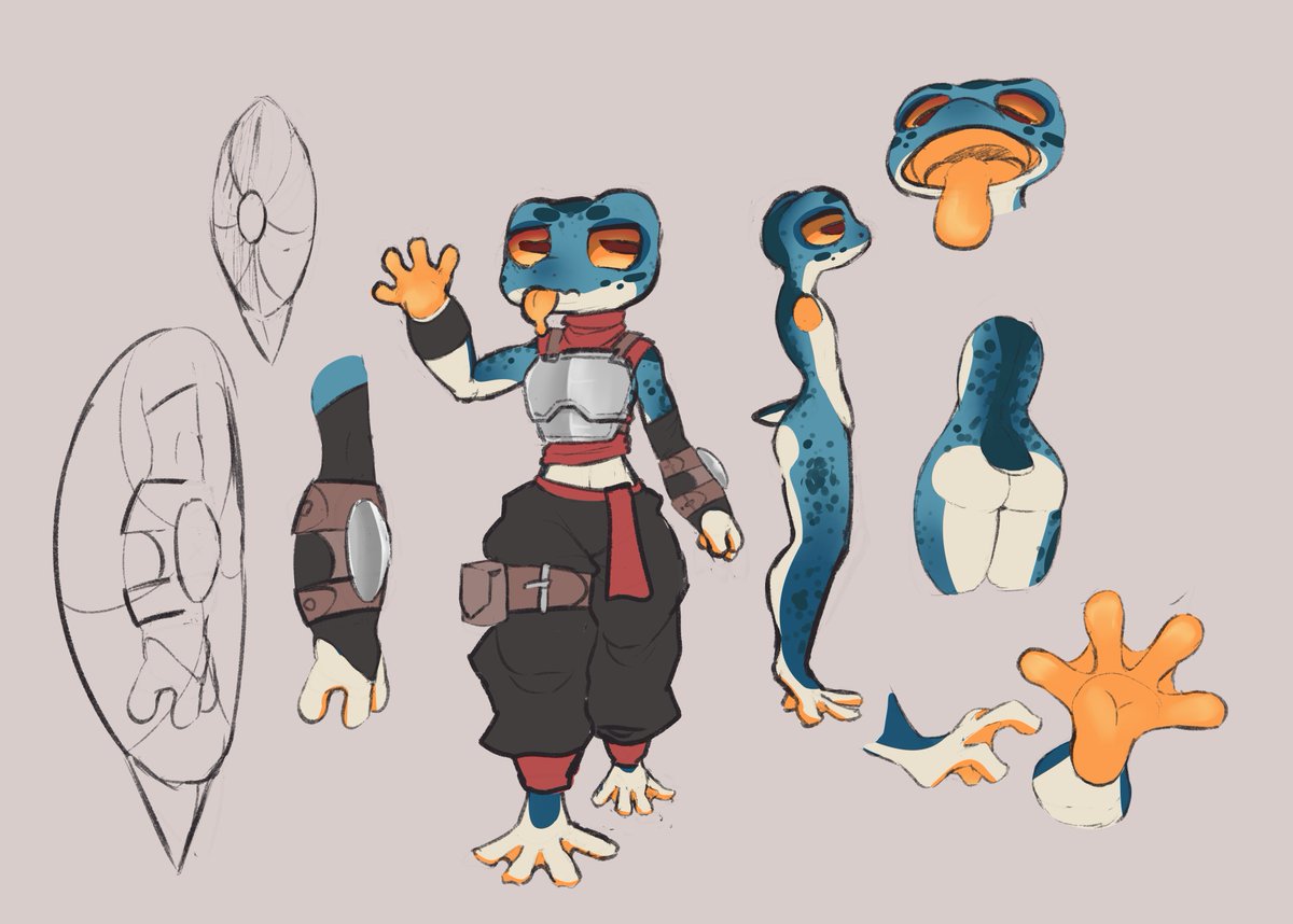 have a small sketch thingy I made when I was initially fleshing out Stratos's design