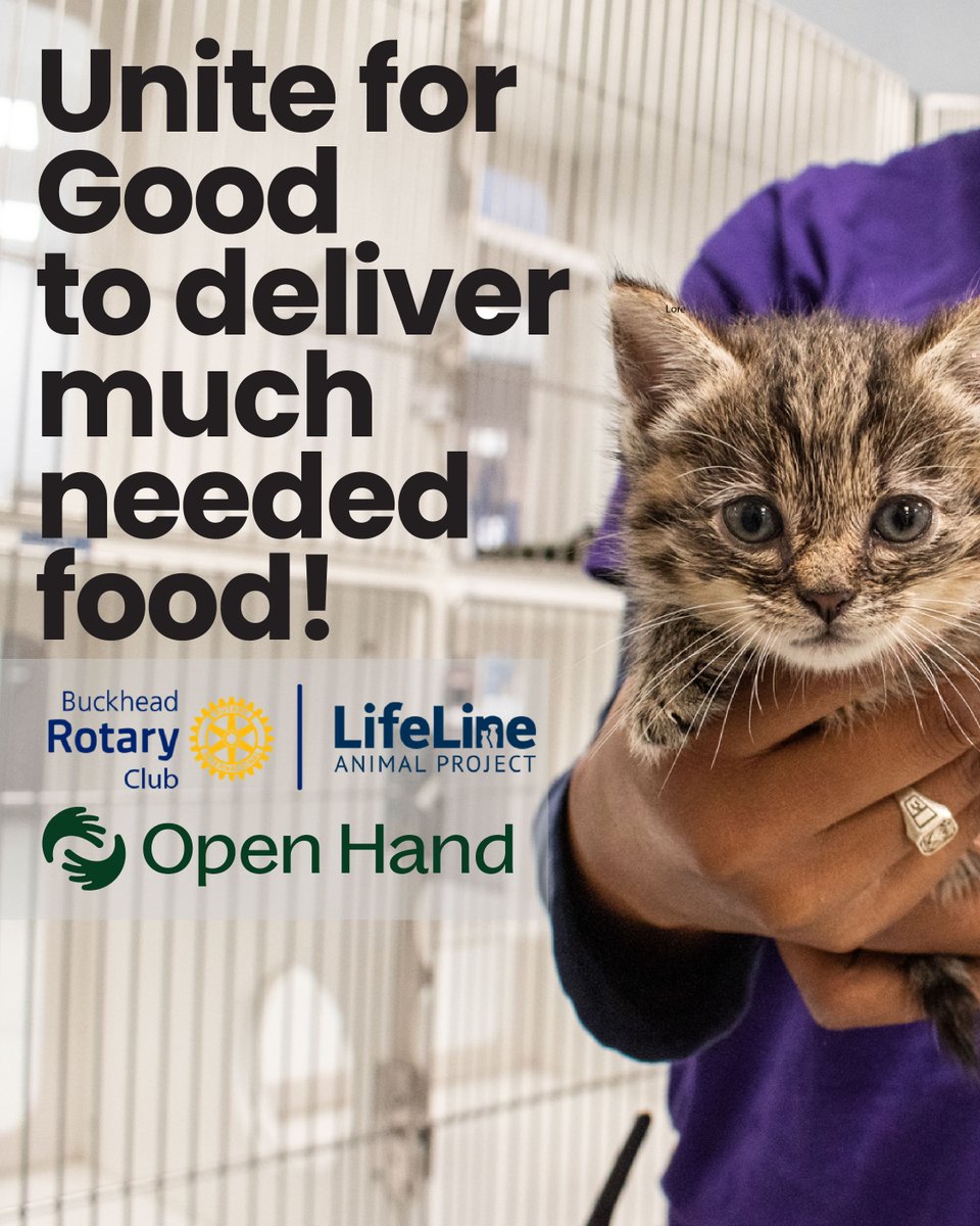 Let’s do some good—together! Pawsitivity pet-food delivery to help pets stay with their people. 📅 Sat, Oct 18 • ⏰ 10–12 • 📍 <a href="/OpenHandAtlanta/">Open Hand Atlanta</a> Quick orientation, routes; optional tour—families welcome. Coffee + Good Measure breads. Bold Monk @ 12. Bring a guest &amp; register.
