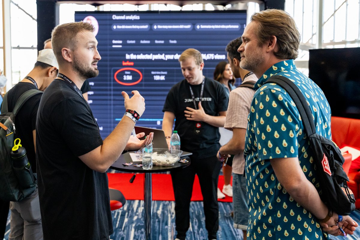 derraleves's tweet photo. Make sure to check on the Channel Jumpstart booth on the fourth floor! Our team would love to connect with you! #VidSummit2025 #ChannelJumpstart https://t.co/x0VMhCdKoD