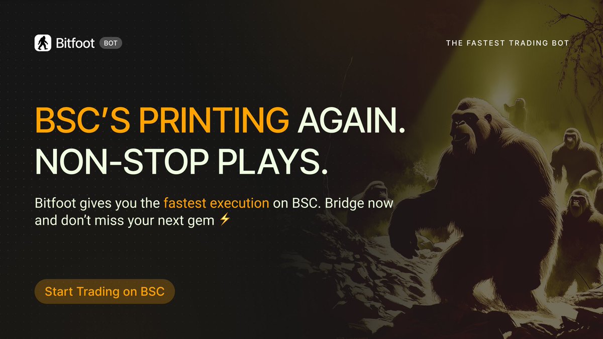 🔥 BSC Super Cycle is HERE 🔥

BSC’s heating up. Crazy volume and new plays every hour.

Don’t miss the next gem — Bitfoot Bot gives you the fastest execution on BSC.

Bridge fast, snipe early, stay ahead. 👣

👉 t.me/BitFootBot