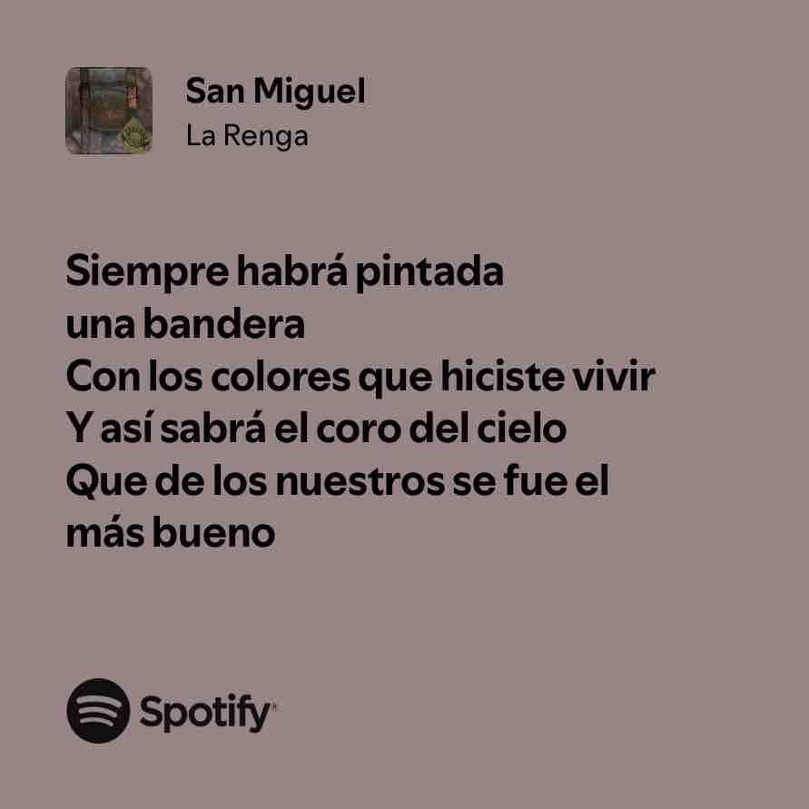 San Miguel- La Renga