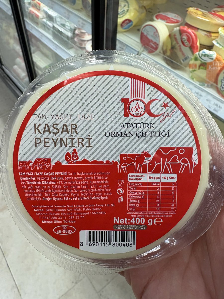 AOÇ markalı kaşar peynirini de Yasemin Grup üretiyor+