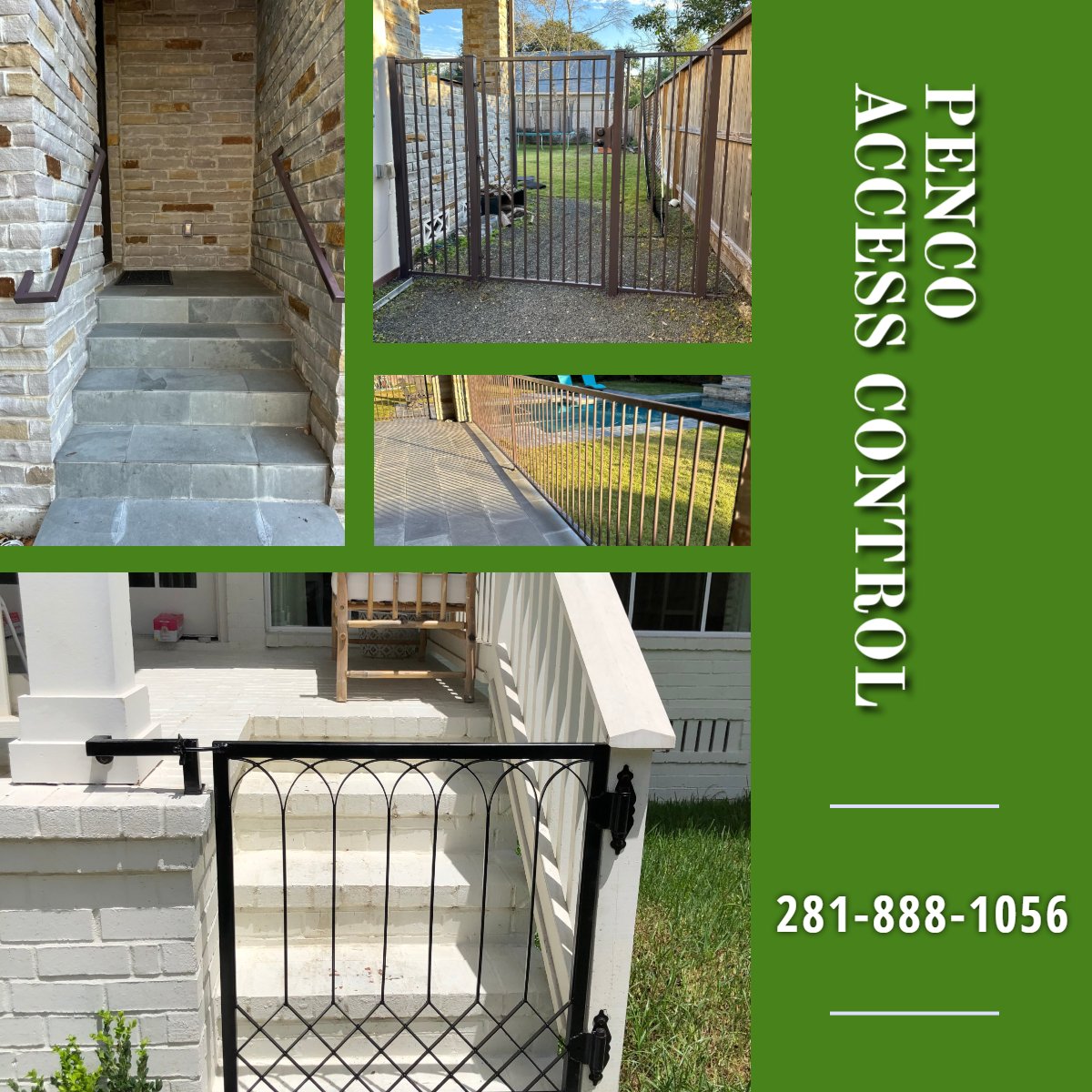 FillMershon's tweet image. pencoaccesscontrol.com
With 25 years of experience in gate and fence installation and repair, Penco is the go-to provider of custom solutions for both residential and commercial properties.
#PencoAccessControl #PencoRailing #pencogatesandfences
#GreaterHouston
