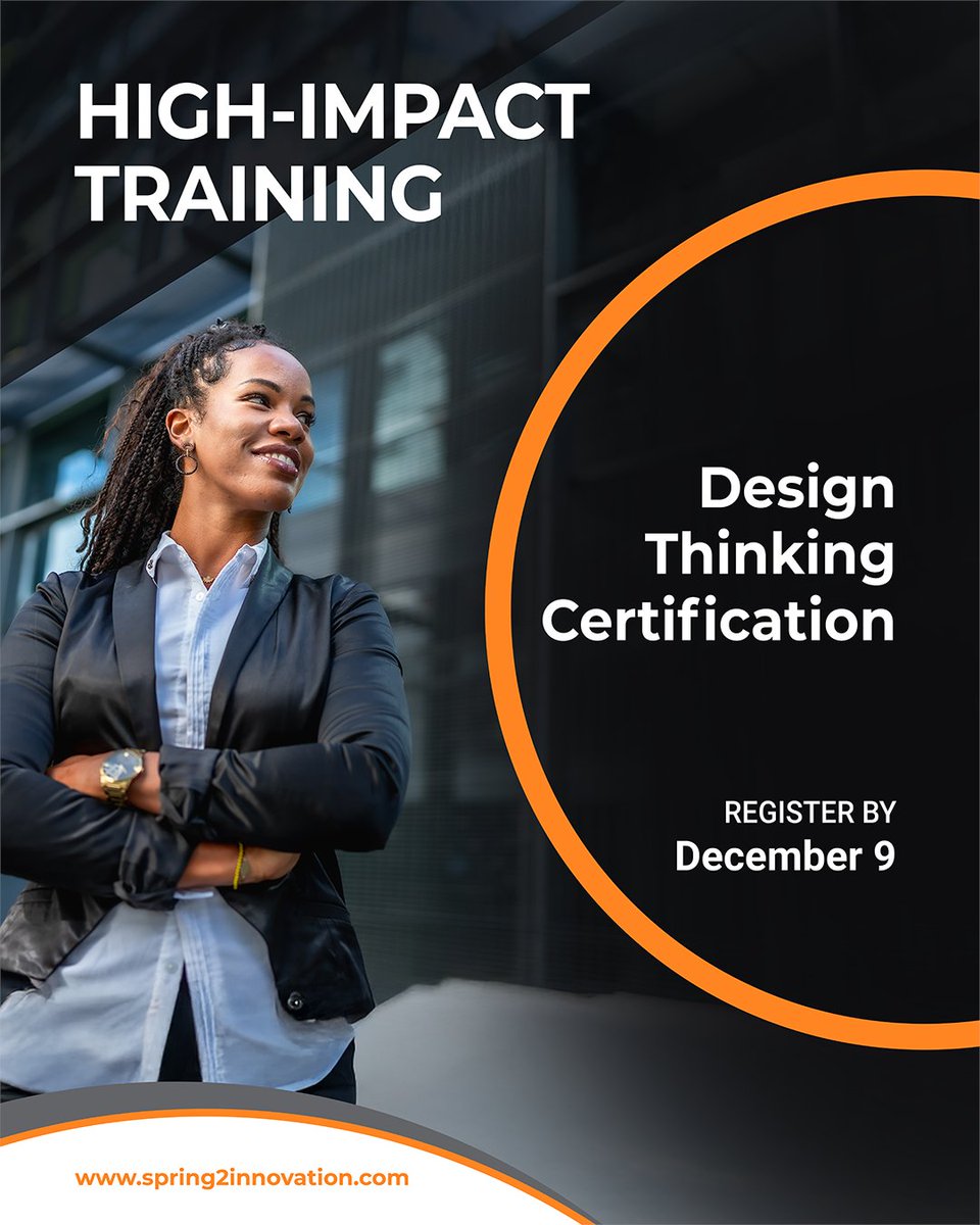 Spring2Inno's tweet image. ARE YOU READY TO SEE YOUR BUSINESS THROUGH YOUR CUSTOMERS’ EYES?
The Spring2 Design Thinking Certification equips you with tools, coaching, and hands-on practice to unlock opportunities and drive measurable impact.
Registration—zurl.co/JHiFe
#Spring2Innovation