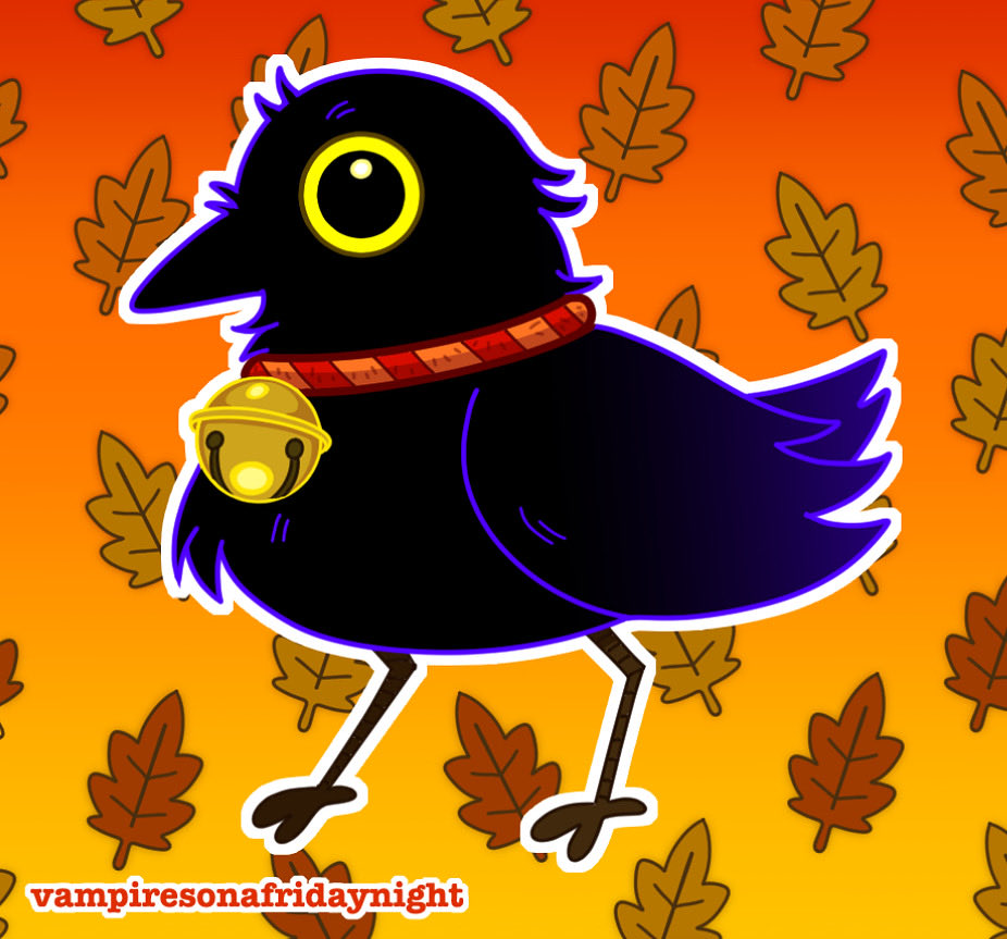 vamponafrini's tweet image. 🍁Halloween Sticker Mockup - Autumnal Pet Crow🍁

#crow #stickerdesign #merchdesign #halloween #artober #crowart #originalart #artober2025 #inktober #inktober2025