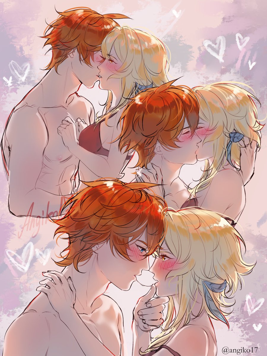 Your gentle kisses..💞
#chilumi #GenshinImpact #tartaglia #Lumine