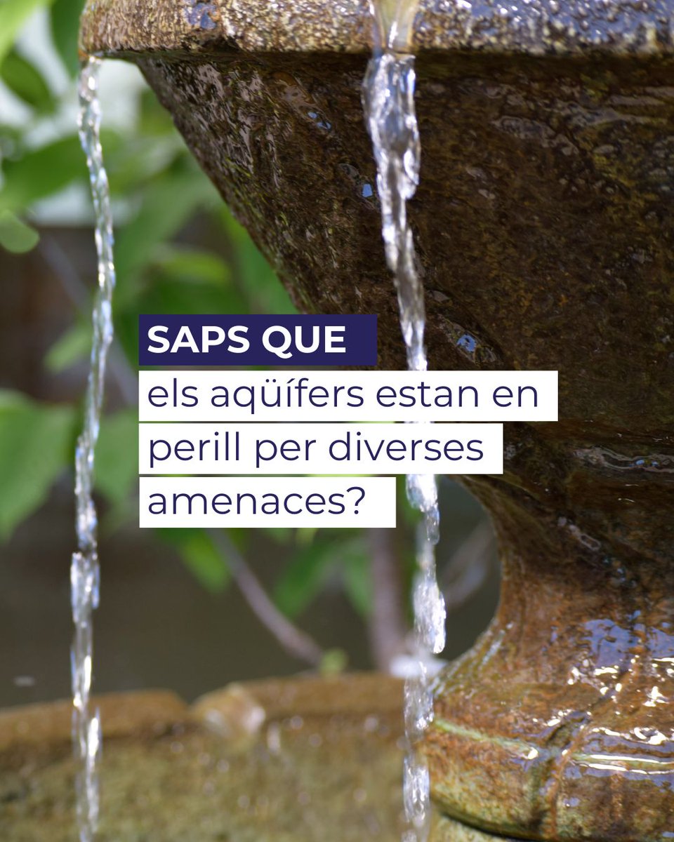 LifeREMAR's tweet image. Sabies que els aqüífers s’enfronten a diverses amenaces?👇
#liferemar #lifeprogramme #aquifer #aquiferrecharge #baixcamp #futureofwater #sequera #saveaquifers #canviclimatic