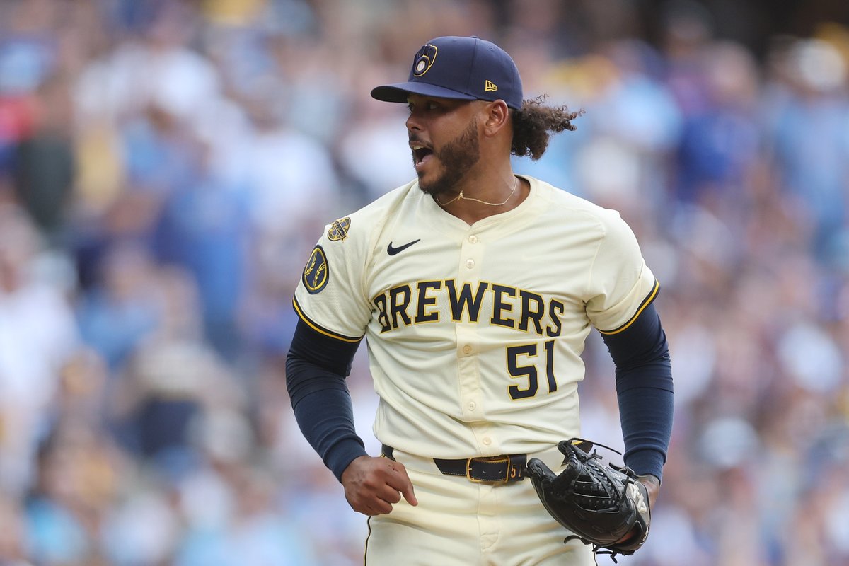 Tonight's Game 4 start will be the fifth #Postseason start of Freddy Peralta's career, tying him for the most in @Brewers history! 