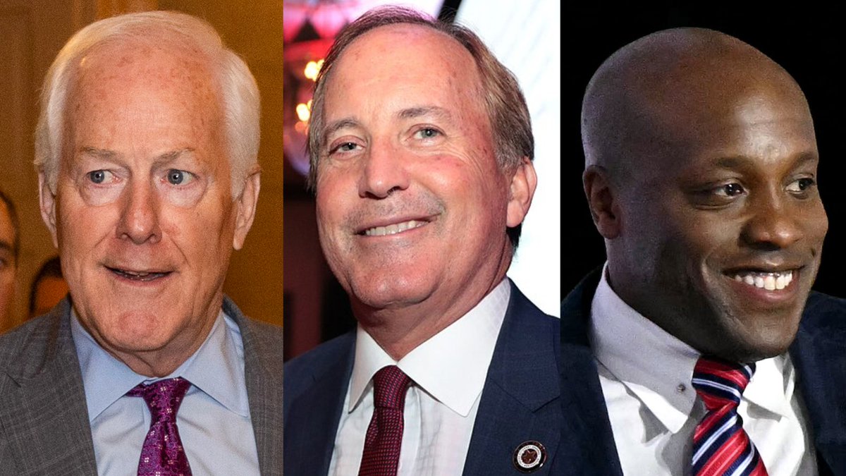 🚨In a new poll, Sen. John Cornyn leads the GOP Senate Texas primary at 33%, followed by Ken Paxton at 28% and Wesley Hunt at 21%. 

The survey, from a pro-Cornyn super PAC, suggests Hunt’s entry may actually boost the incumbent.