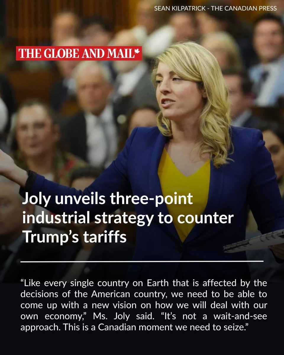 melaniejoly's tweet image. We have a generational challenge to solve, but a generational opportunity to seize.

Our new Canadian Industrial era is underway, and we will work together to build its foundation.

theglobeandmail.com/politics/artic…
