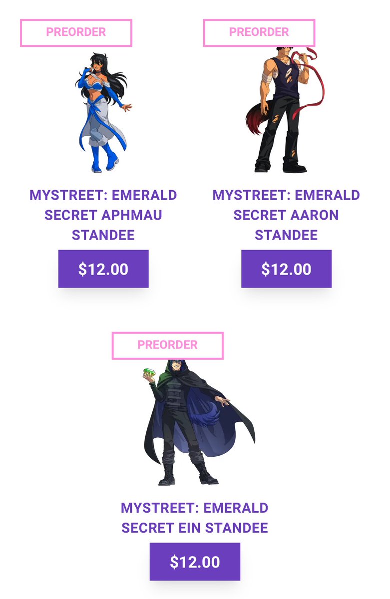 ‼️APHMEOW‼️

The Aphmeow website now has an exclusive NYCC page, featuring

- 11” Tea cat 
- Tea cat sticker book &amp; stickers
- A keychain 
- A poster
- Two bundles
- And 3 EXCLUSIVE PREORDER Emerald Secret standees

🔗 aphmeow.com/nycc