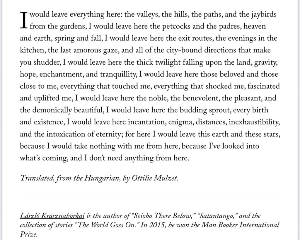 “I Don’t Need Anything From Here”